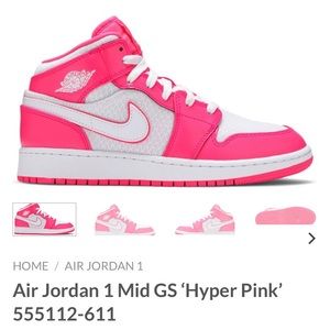 NIKE air jordan hyper pink shoes